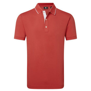 Polo piqué signature Rouge Homme
