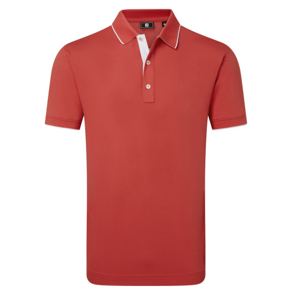 Polo piqué signature Rouge Homme