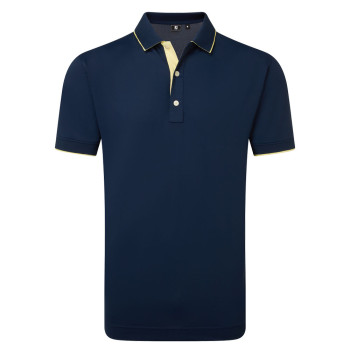 Polo piqué signature Marine Homme