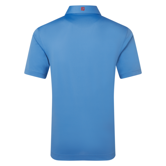 Polo Stretch Piqué uni Bleu Homme