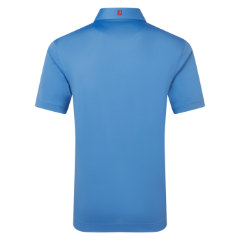 Polo Stretch Piqué uni Bleu Homme