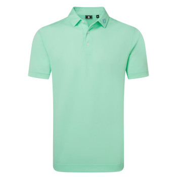 Polo Stretch Piqué uni Vert d'eau Homme