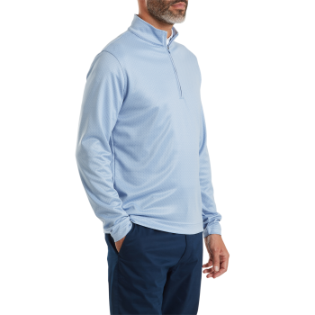 Pull 1/4 Zip Chill-Out imprimé drapeau nautique Bleu Homme