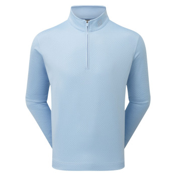 Pull 1/4 Zip Chill-Out imprimé drapeau nautique Bleu Homme