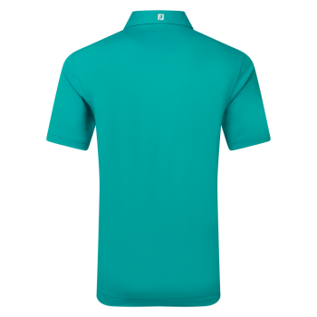 Polo Stretch Piqué uni Bleu Turquoise Homme 2