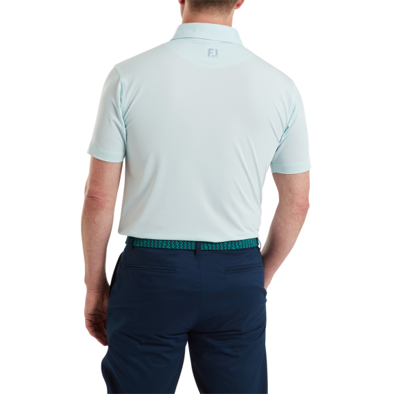 Polo Uni Bleu Glacé Homme