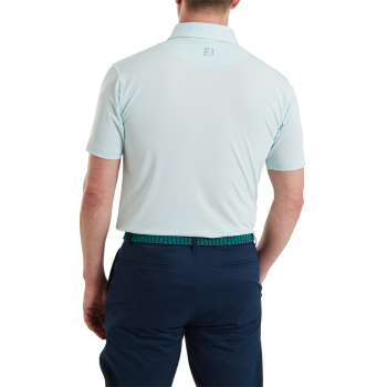 Polo Uni Bleu Glacé Homme