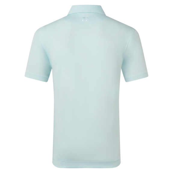 Polo Uni Bleu Glacé Homme