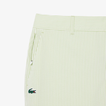 Bermuda Golf relaxed fit Ultra Dry rayé Vert Blanc Homme