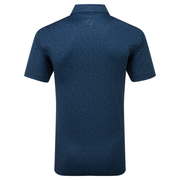 Polo imprimé floral Bleu Homme