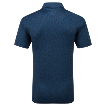 Polo imprimé floral Bleu Homme