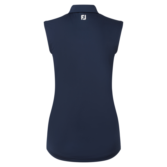 Polo sans manches Lisle Marine Femme