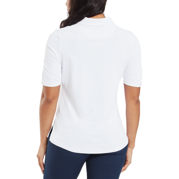 Polo 1/2 manches Lisle Blanc Femme