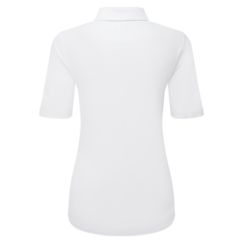 Polo 1/2 manches Lisle Blanc Femme