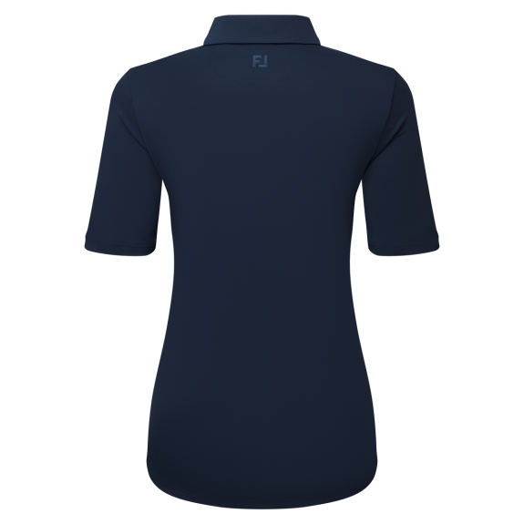 Polo 1/2 manches Lisle Marine Femme