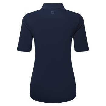 Polo 1/2 manches Lisle Marine Femme