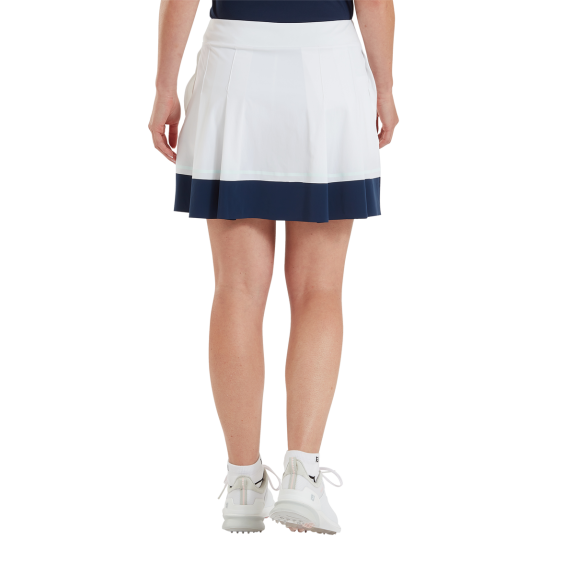 Jupe-short plissée Blanc Marine Femme