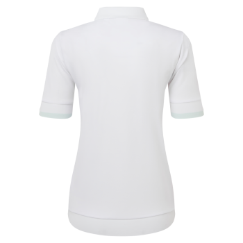 Polo texturé Blanc Femme 2