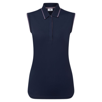 Polo sans manches Marine Femme