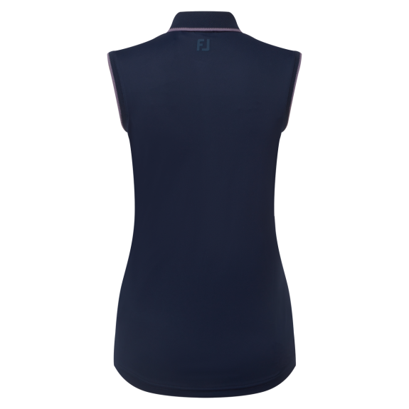 Polo sans manches Marine Femme