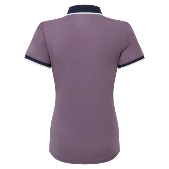 Polo manches courtes Violet fumé Femme