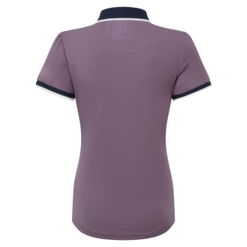 Polo manches courtes Violet fumé Femme