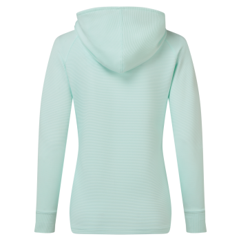 Hoodie Ottoman Ful Zip Bleu Glacier Femme