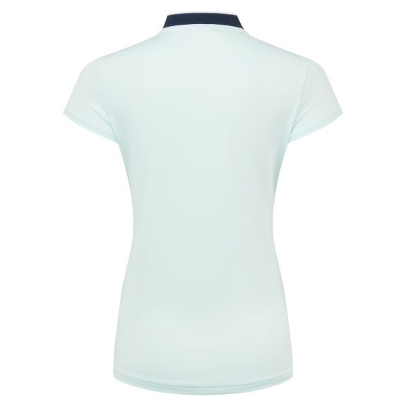 Polo Blade Zippé Bleu Glacier Femme