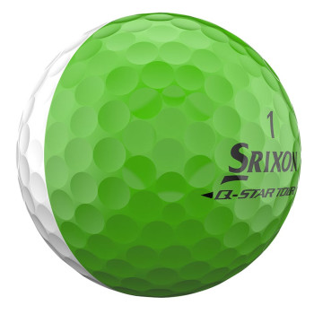 12 Balles de golf Q-Star Tour Divide White Lime Green 2