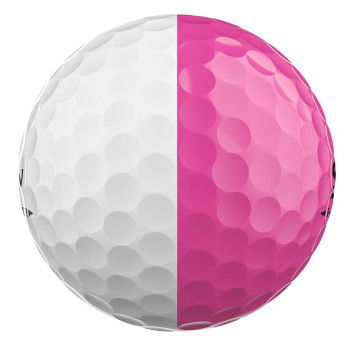 12 Balles de golf Q-Star Tour Divide White Pink