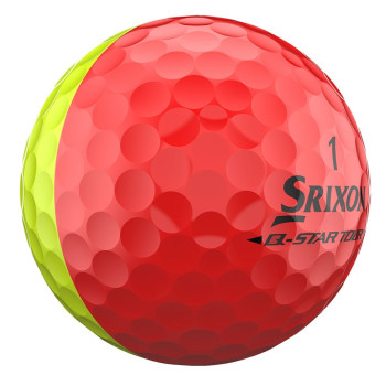 12 Balles de golf Q-Star Tour Divide Yellow Red 2