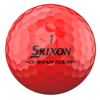 12 Balles de golf Q-Star Tour Divide Yellow Red