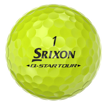 12 Balles de golf Q-Star Tour Divide Yellow Red