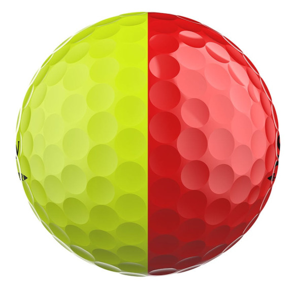 12 Balles de golf Q-Star Tour Divide Yellow Red