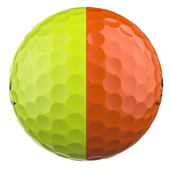 12 Balles de golf Q-Star Tour Divide Yellow Orange