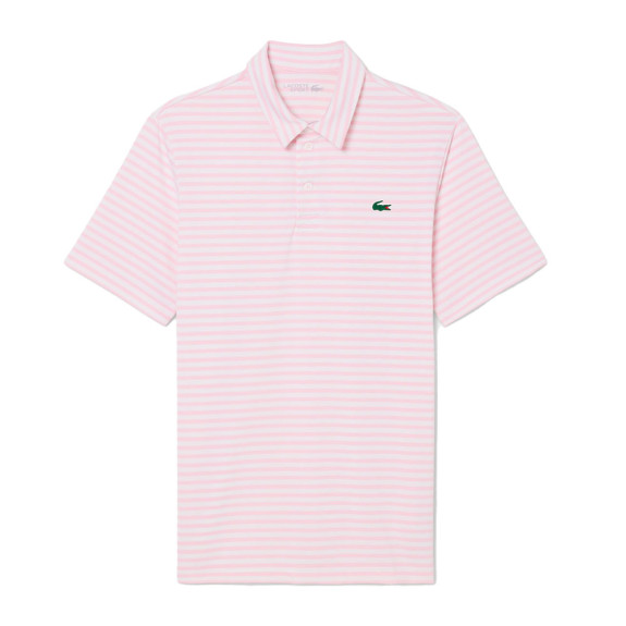 Polo regular fit Ultra Dry rayé Rose pale Homme
