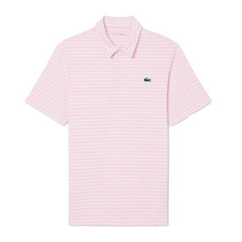 Polo regular fit Ultra Dry rayé Rose pale Homme