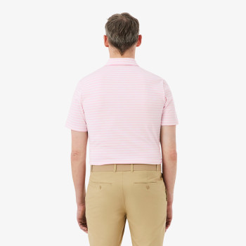 Polo regular fit Ultra Dry rayé Rose pale Homme