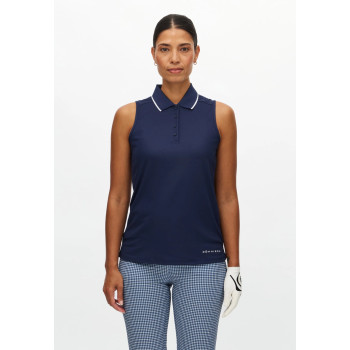 Polo sans manches Miriam Navy Femme 2