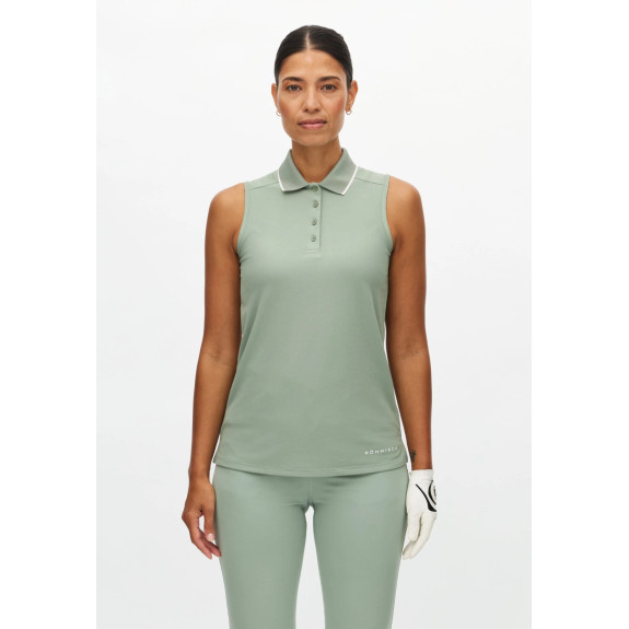 Polo sans manches Miriam Vert Femme