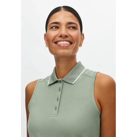 Polo sans manches Miriam Vert Femme