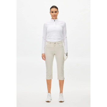 Pantacourt Chie comfort Capri Oatmeal Femme 2