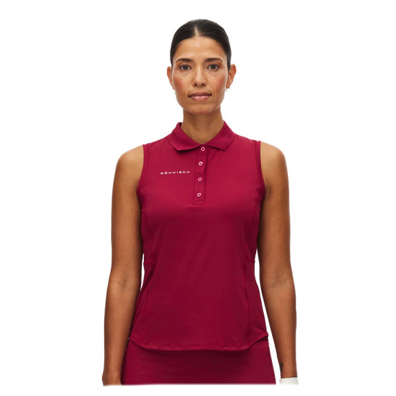 Polo Nicky Sans Manches Beet Red Femme