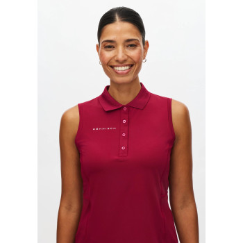 Polo Nicky Sans Manches Beet Red Femme
