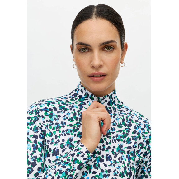 Veste 1/4 Zip Addy Long Sleeve Blue Green Femme