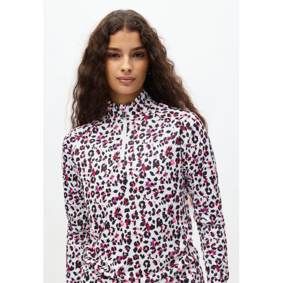 Veste 1/4 Zip Addy Long Sleeve Pink Beet Femme