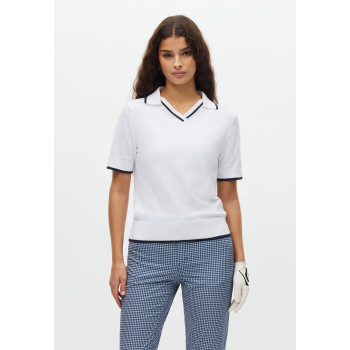Polo Swing Knitted White Navy Femme 2