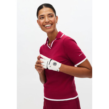 Polo Swing Knitted Beet Red Femme 2