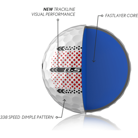 12 Balles de golf Q Star Ultispeed White