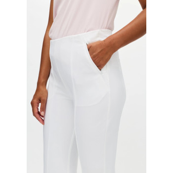 Pantalon Clubhouse Highwater White Femme